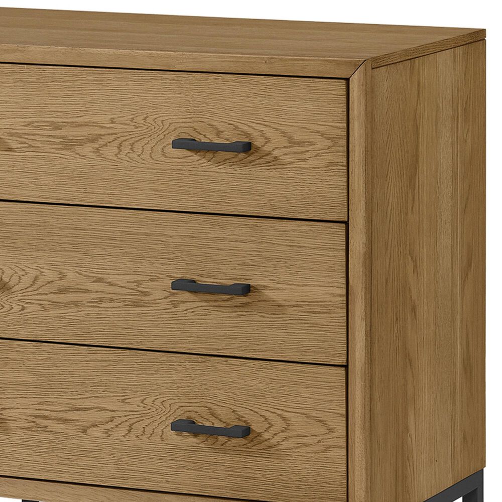 Eastern Shore Newport 6-Drawer Dresser in Natural Oak and Matte Black, , large