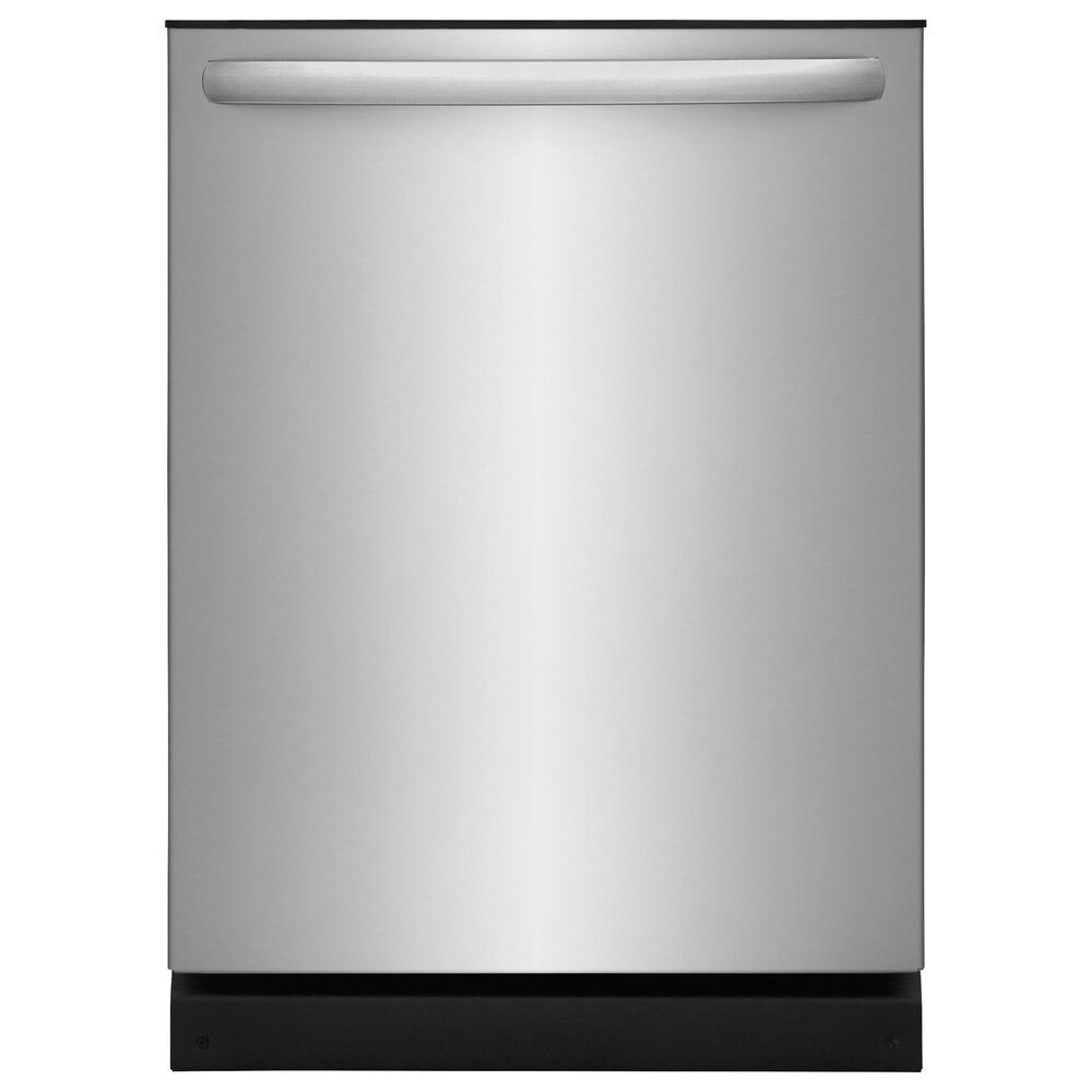 Frigidaire 4-Piece Kitchen Package with 25.6 Cu. Ft. 36" Standard Depth Refrigerator, 30" Electric Range, 1.8 Cu. Ft. Over-The-Range Microwave, 24 in. Built-In Dishwasher in Stainless Steel, , large