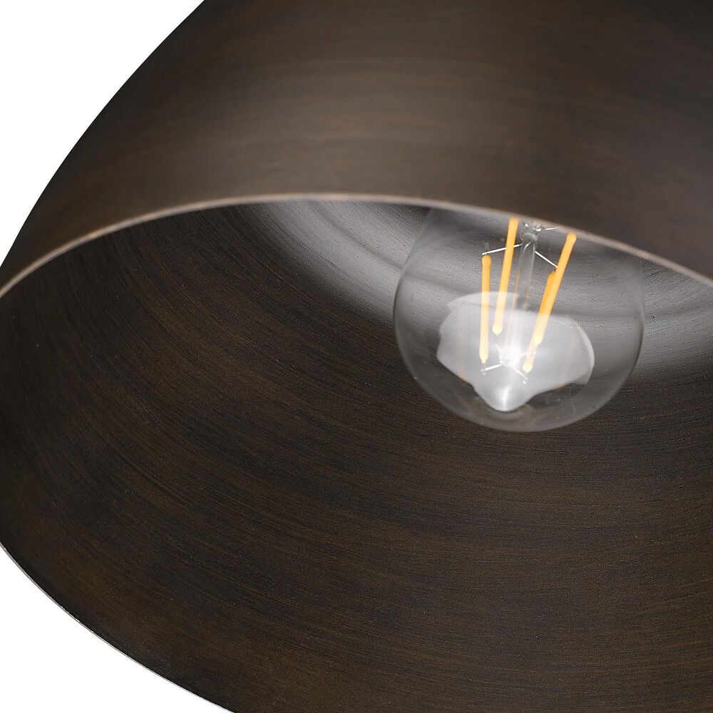 Golden Lighting Holmes Flush Mount in Rubbed Bronze, , large