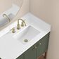 37B Isadore 36" Single Bathroom Vanity Cabinet in Deep Olive Green and White Composite Stone Top and Backsplash, , large