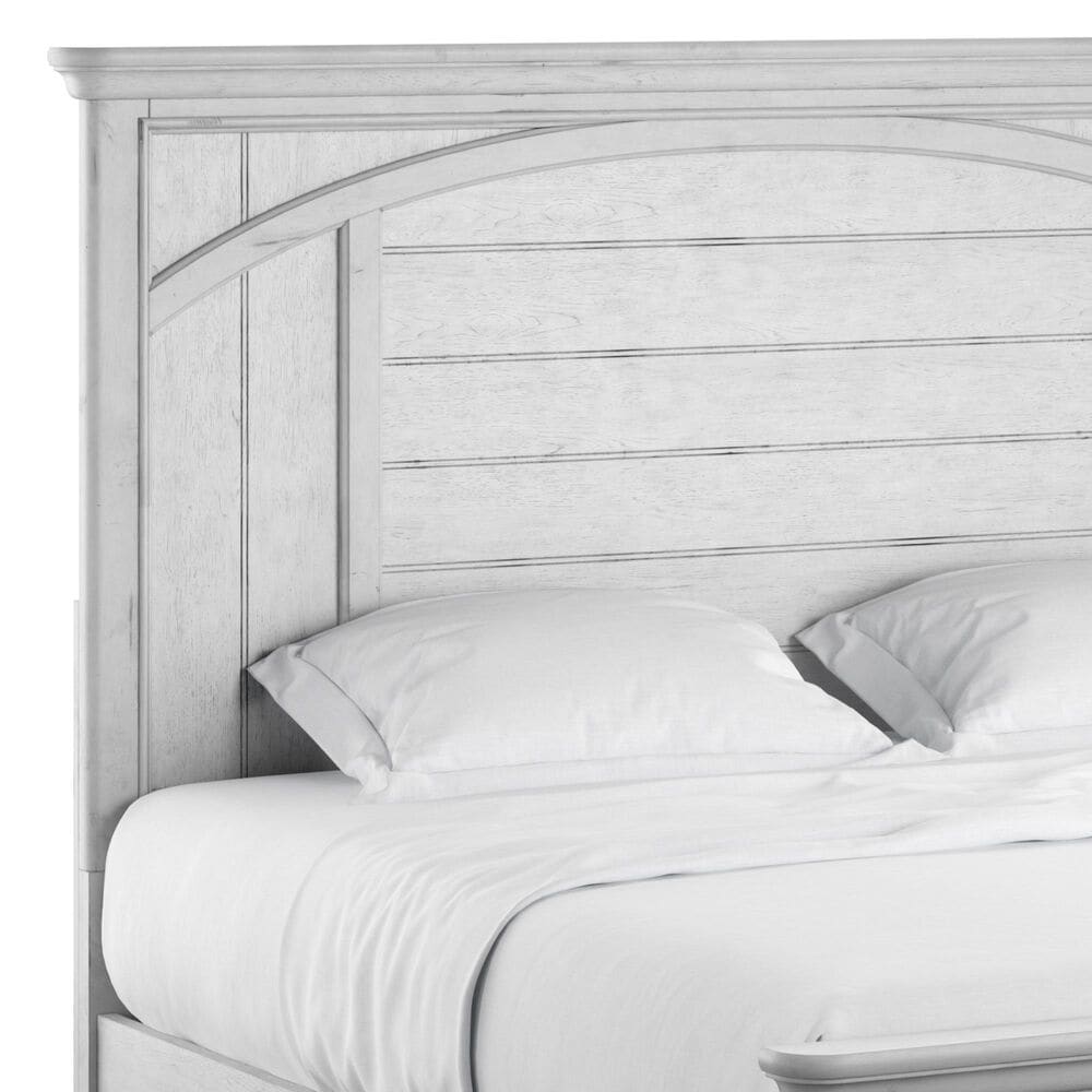 Emerald Home Furnishings New Haven King Panel Bed in Oyster Shell, , large