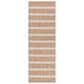 Nourison Positano POS03 Jute and Ivory 2" x 6" Indoor/Outdoor Runner, , large
