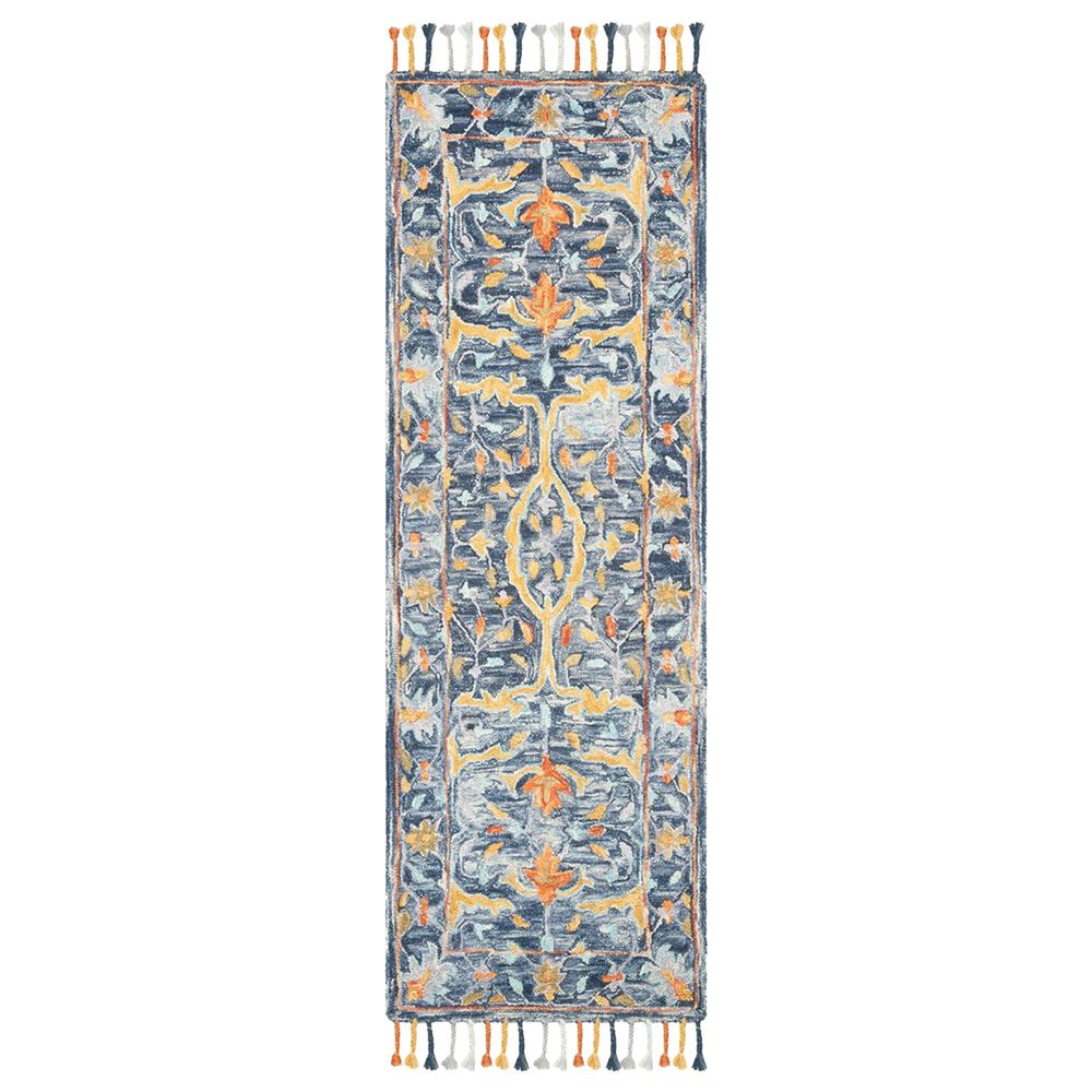 Safavieh Aspen 2'3" x 11' Blue and Rust Runner, , large