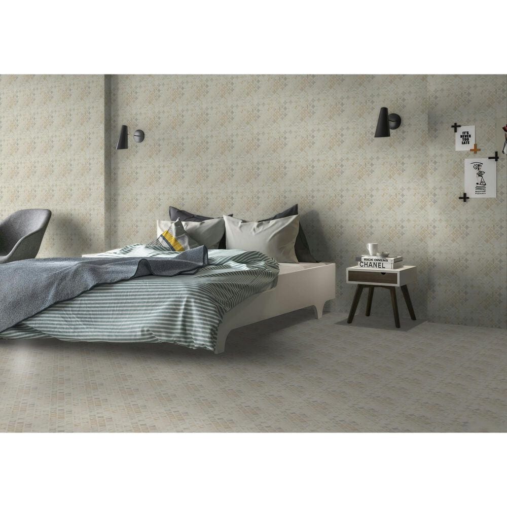 MS International Athena Gold Lola 10&quot; x 10&quot; Marble Mosaic Sheet, , large