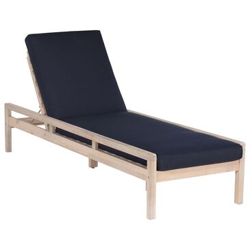 Linon Home Decor Teagon Patio Chaise Lounger in Beige, , large