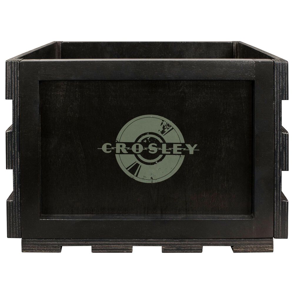 Crosley Furniture Record Storage Crate in Black NFM