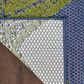 Nourison Aloha 3"6" x 5"6" Blue and Multicolor Indoor/Outdoor Area Rug, , large
