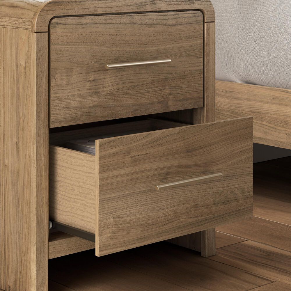 Ashley Gramburg 2 Drawer Nightstand in Warm Brown, , large