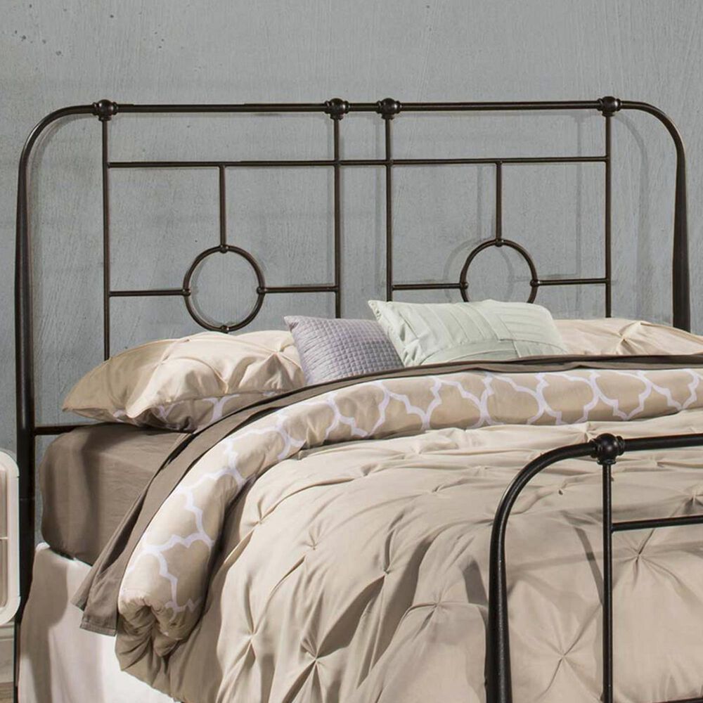 Richlands Furniture Trenton Full/Queen Metal Panel Headboard in Black Sparkle, , large