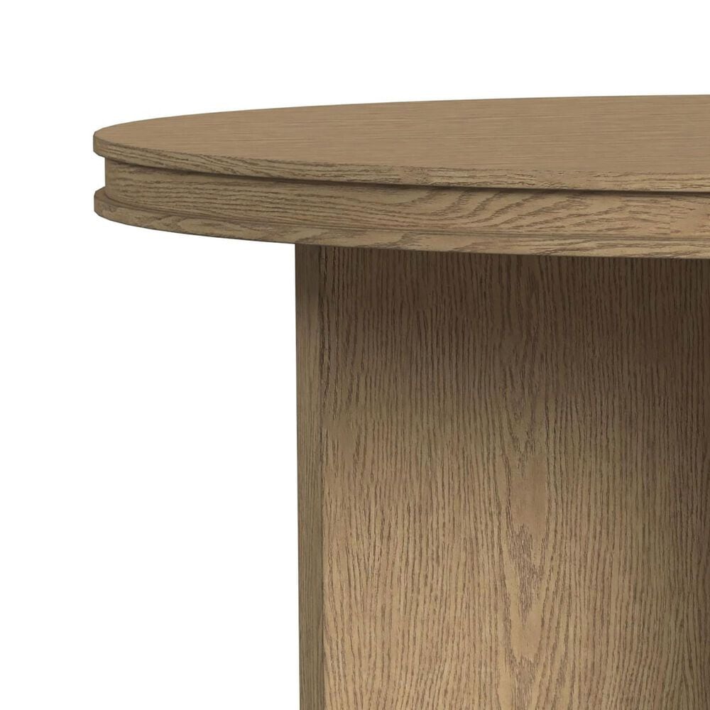 Flexsteel Waterfall Round Coffee Table in Light Oak, , large