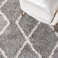 Safavieh Venus Shag VNS682J 6"7" Square Grey and Ivory Area Rug, , large