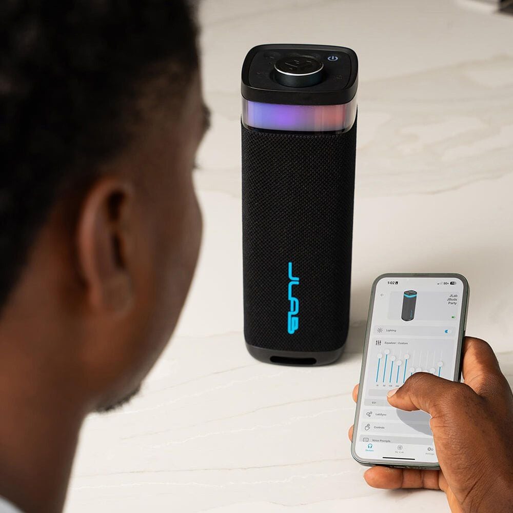 JLab JBuds Party Portable Bluetooth Speaker in Black, , large
