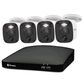 Swann Enforcer 4 Camera 8 Channel 1080p Full HD DVR Audio/Video Security System in White, , large