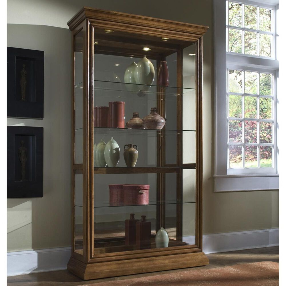 Chapel Hill Curio in Golden Oak Shop NFM