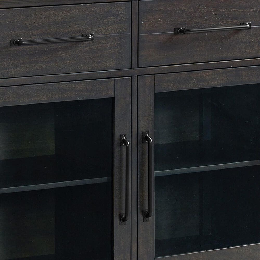 Mayberry Hill Montrose Server with Hutch in Espresso and Brown, , large