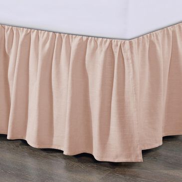 HiEnd Accents Lily 78" x 80" King Bed Skirt in Blush, , large