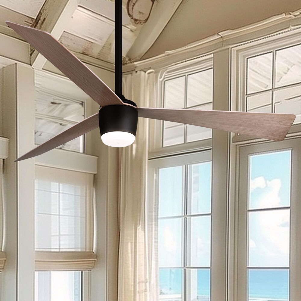 Minka-Aire Elavan 52" Indoor/Outdoor Ceiling Fan with LED Light in Dark Bronze, , large