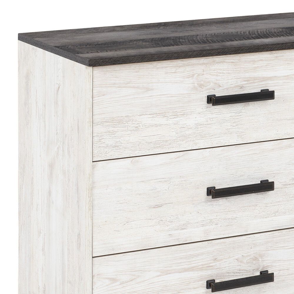 Ashley Shawburn 3-Piece Queen Bedroom Set in Whitewash and Charcoal Gray, , large
