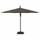 Garden Party Starlux AKZ Plus 11" Octagon Cantilever Umbrella with Black Base in Latitude Gray, , large