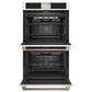 Cafe 2-Piece Kitchen Package with Matte White 30" Smart Built-In Convection Double Wall Oven and Black 30" Touch Control Induction Cooktop, , large