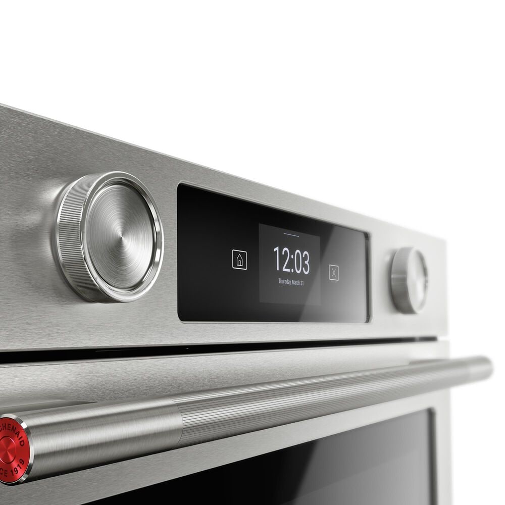 KitchenAid 30&quot; Single Wall Oven with Assisted Cook Cycles in PrintShield Stainless, , large