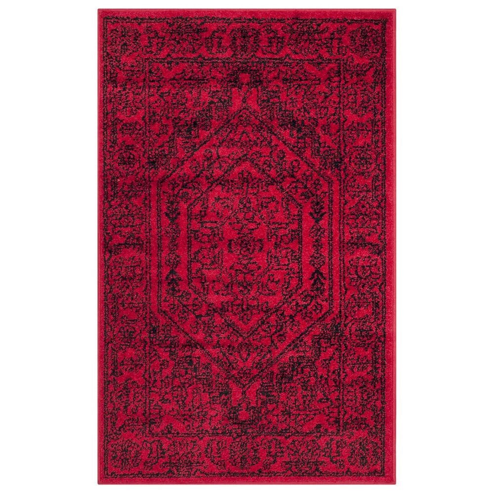 Safavieh Adirondack ADR108F-24 2"6" x 4" Red/Black Area Rug, , large