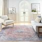 Nourison Grand Washables 7"10" x 9"10" Blue and Multicolor Area Rug, , large