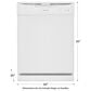 Frigidaire 24" Built-In Dishwasher with 5 Level Wash System in White, , large