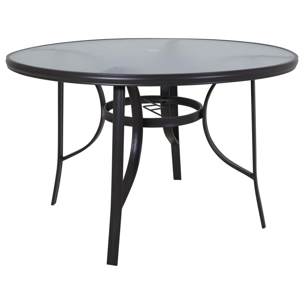 Redline Creation Inc. 5-Piece Round Dining Set in Black, , large