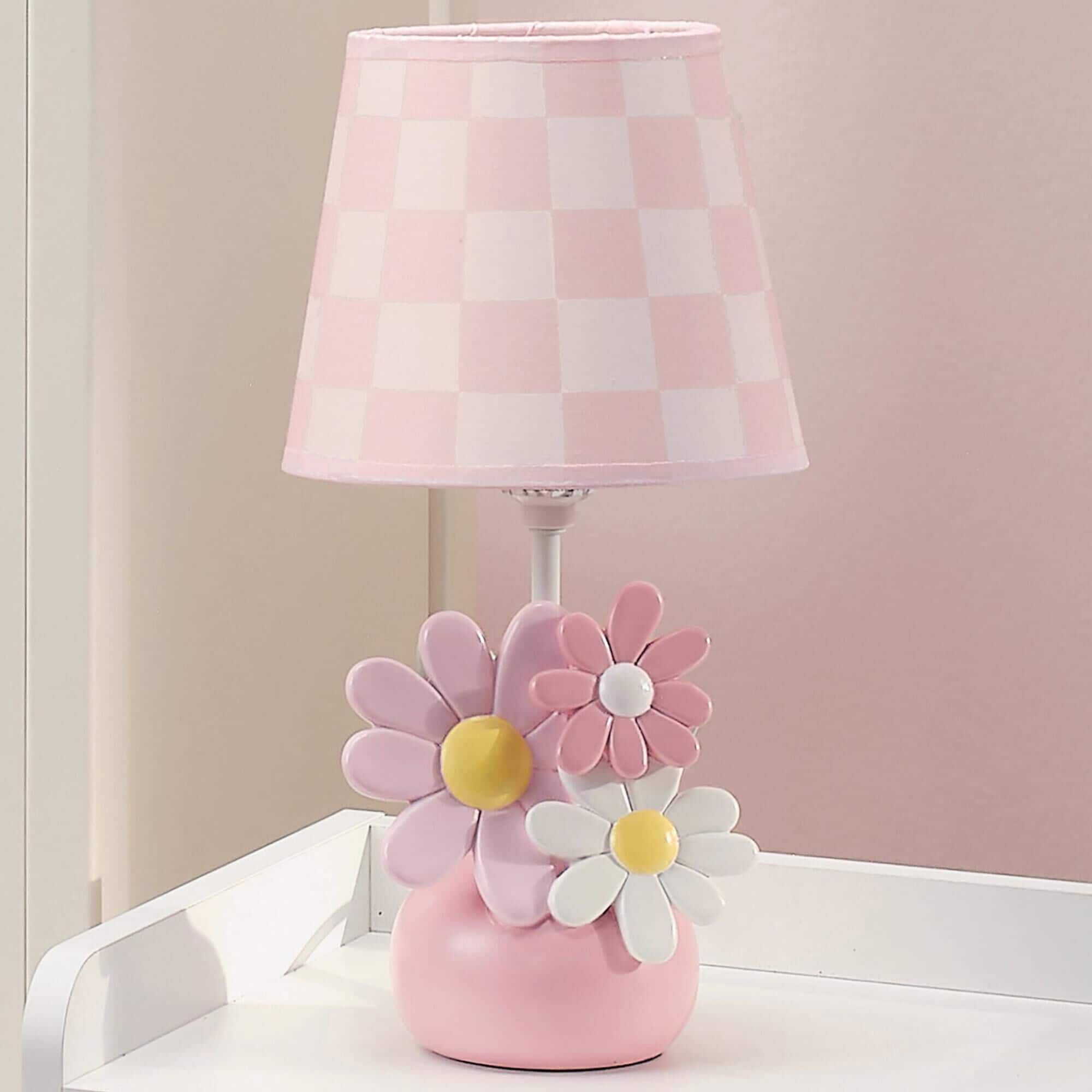 Pink floral lamp online