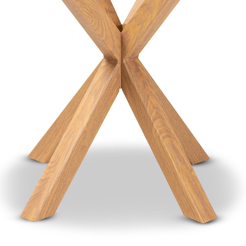 Baxton Studio Lida End Table in Clear/Natural, , large