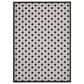 Nourison Aloha Geometric 12" x 15" Black and White Indoor/Outdoor Area Rug, , large