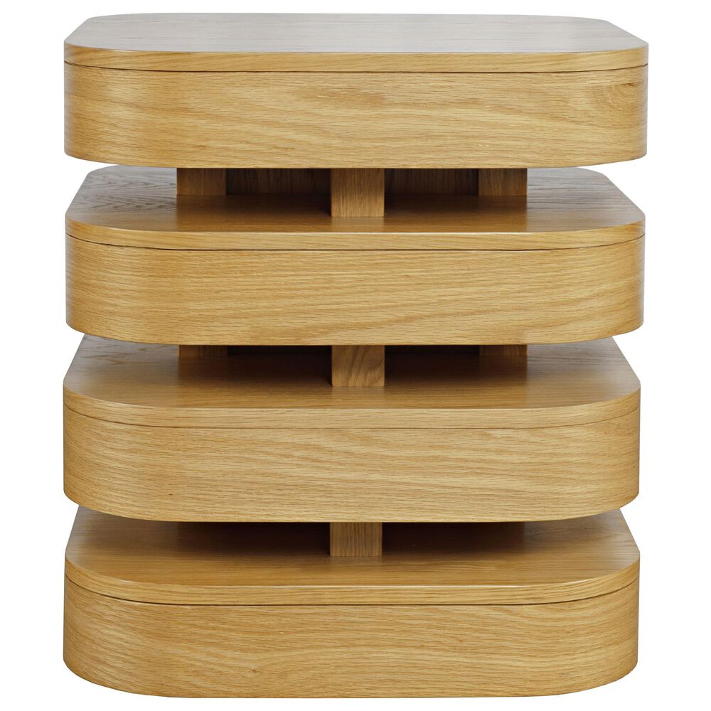 Waltham Brix Square End Table in Oak, , large