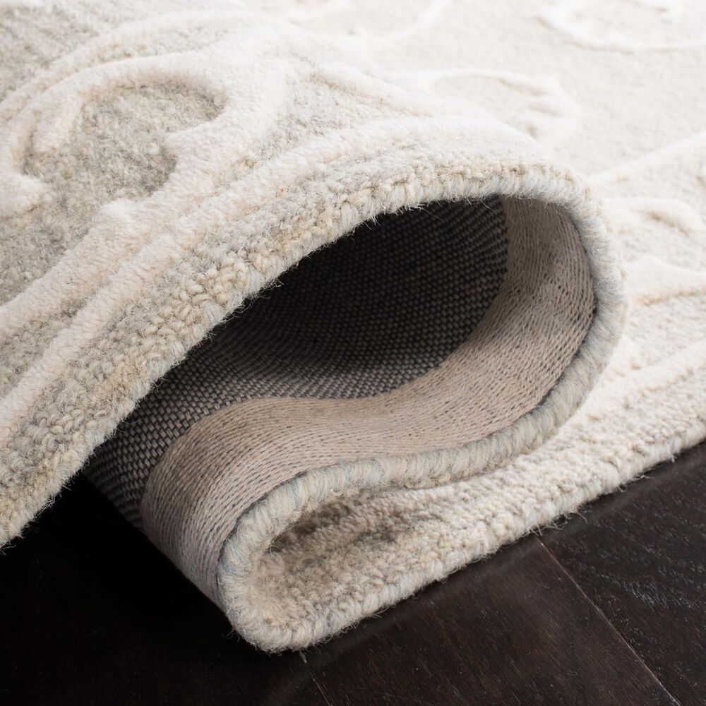 Safavieh Micro-Loop MLP507F 10&#39; x 14&#39; Light Grey and Ivory Area Rug, , large