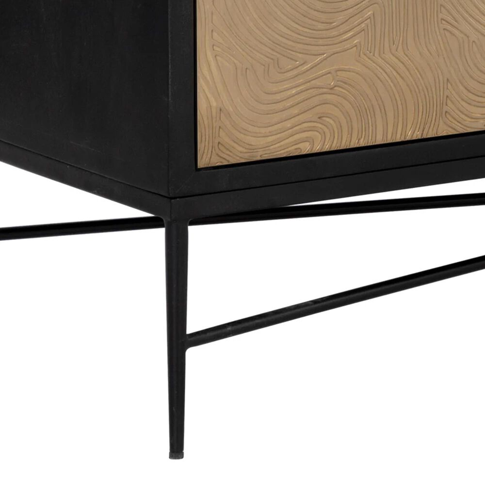 37B Algarve Sideboard in Light Grey and Black NFM