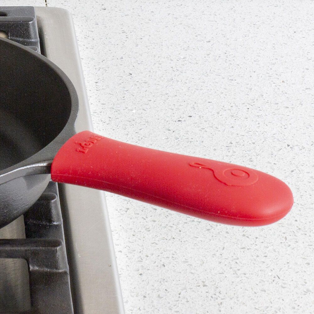 Lodge Cast Iron Red Silicone Hot Handle Holder for Skillets, ASHH41,  includes One Red Handle Holder