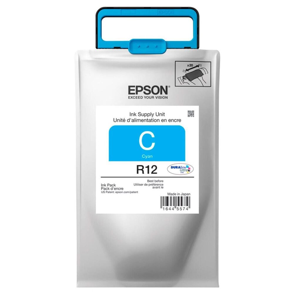 Epson R12 DURABrite Ultra Standard-Capacity Cyan Ink Pack, , large