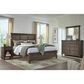 Riva Ridge Oxford California King Panel Storage Bed in Cocoa with USB Ports, , large