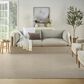 Nourison Courtyard Ivory and Silver 7" x 10" Indoor/Outdoor Area Rug, , large