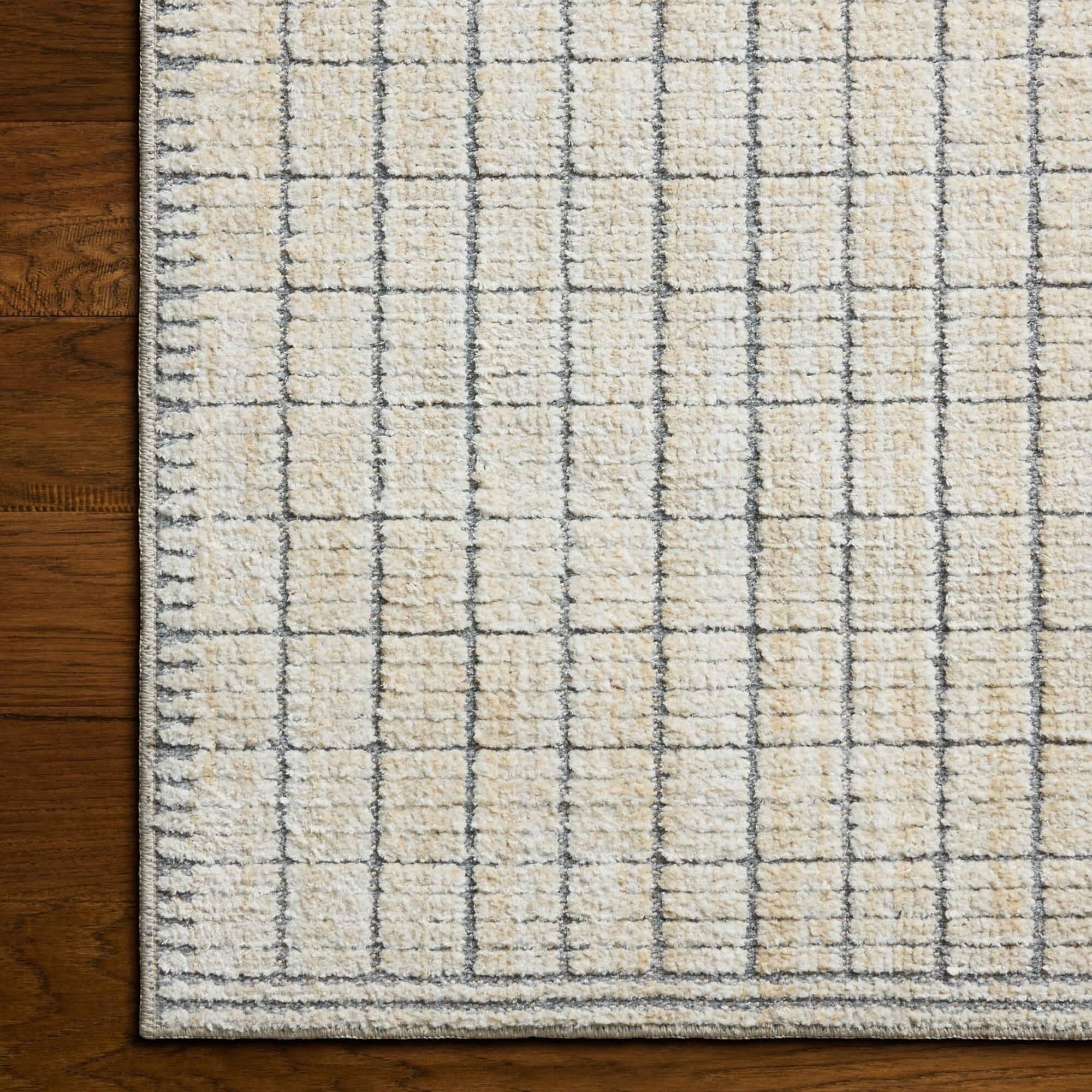 Amber Lewis x Loloi Bexley Slate and Natural 4' x 6' Area Rug
