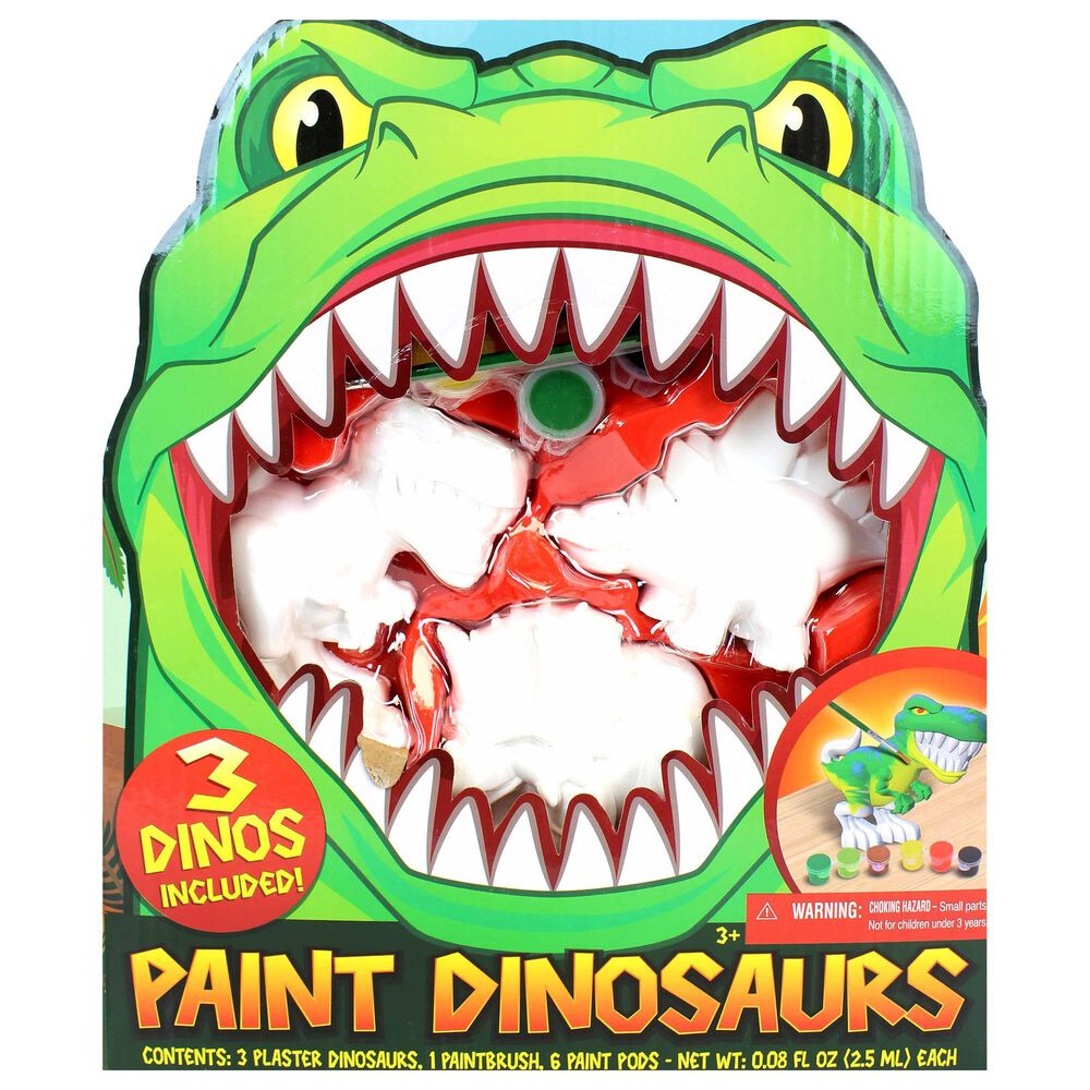 Tara Toy Corp Paint Dinosaurs Paint Set with Supplies, , large