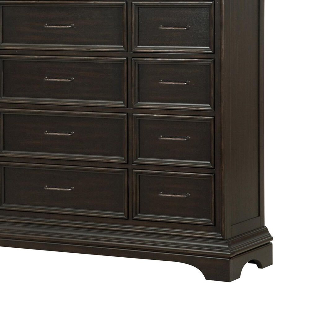 at HOME Caldwell Oversized 64inch x 69inch Master Chest in Caldwell Dark Brown with Black, , large