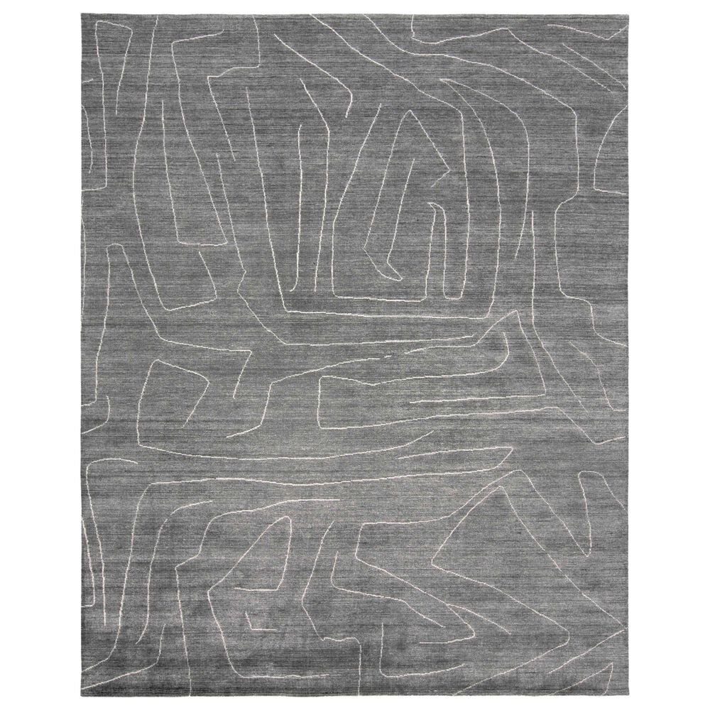 Feizy Lennox 5" x 8" Charcoal Area Rug, , large
