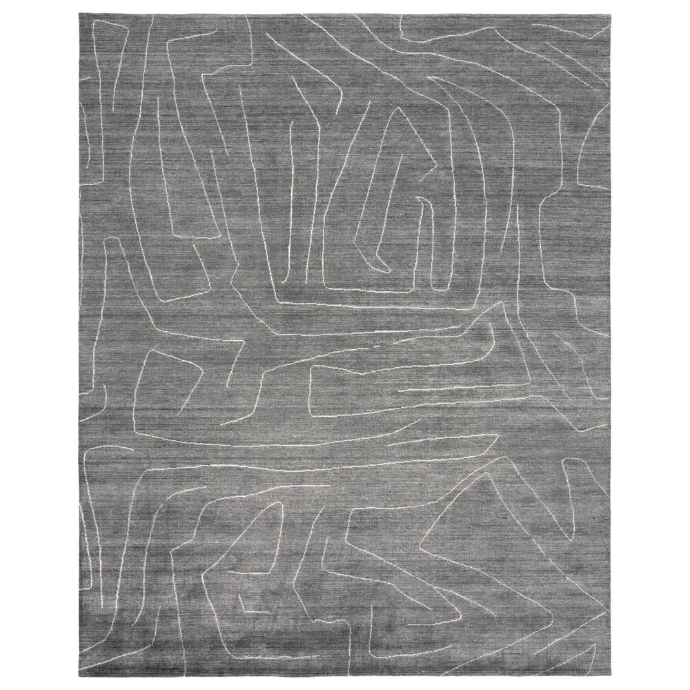 Feizy Lennox 5" x 8" Charcoal Area Rug, , large