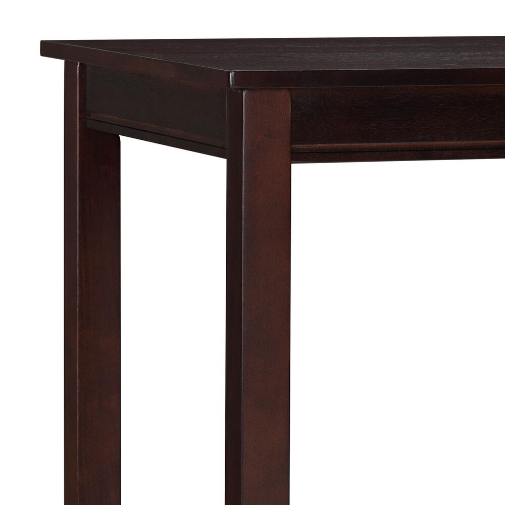 Linon Home Decor Claridge Counter Height Pub Table in Walnut Brown - Table Only, , large