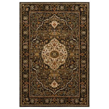 Karastan Spice Market Petra Charcoal 12" x 15" Area Rug, , large
