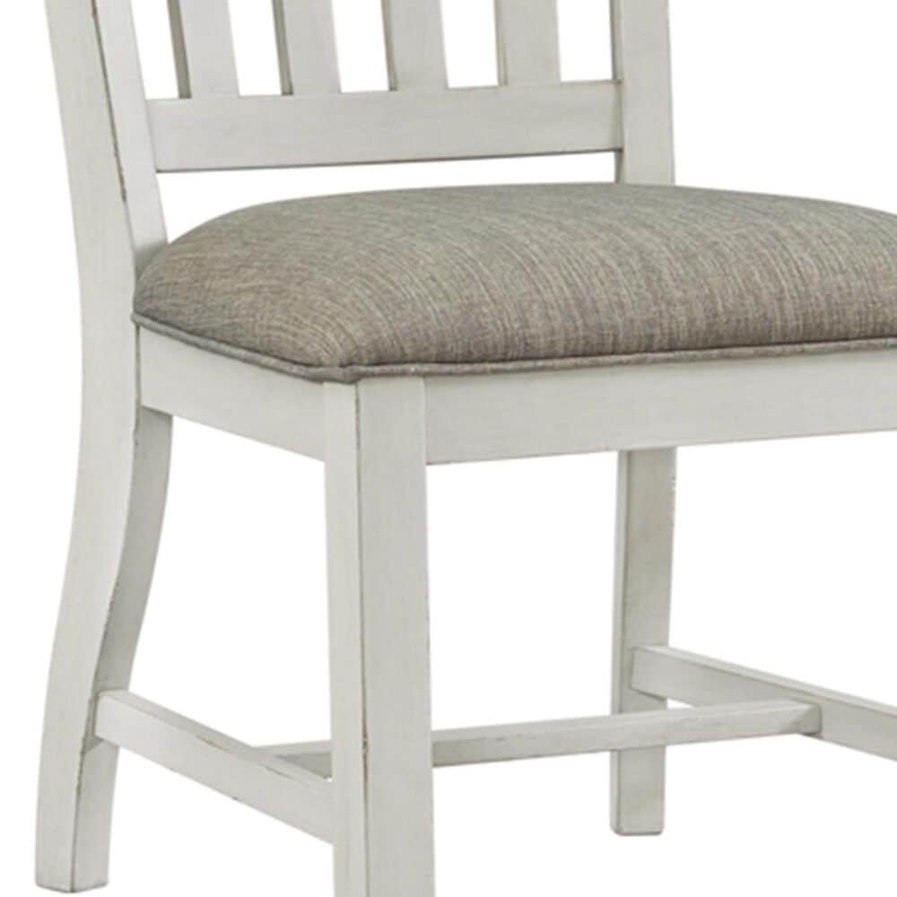 Hawthorne Furniture Drake Slat Back Side Chair w/Cushion Seat in Rustic Gray and French Oak, , large