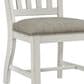 Hawthorne Furniture Drake Slat Back Side Chair w/Cushion Seat in Rustic Gray and French Oak, , large