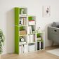 HOMLUX 5-Tier Cube Open Shelf Storage Organizer Bookcase in Green and White, , large