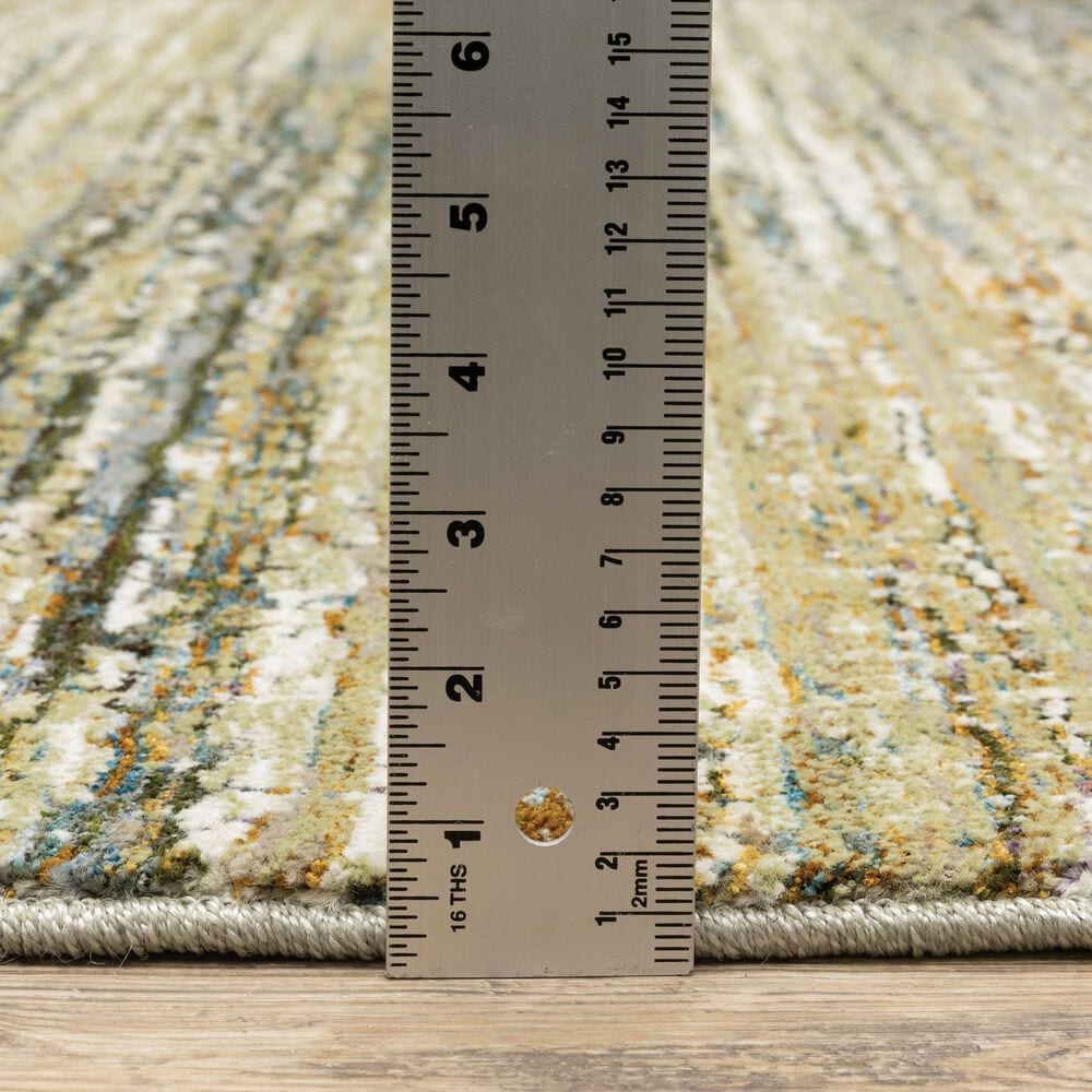 Oriental Weavers Atlas 8037J Gold 2'3" x 8' Runner, , large